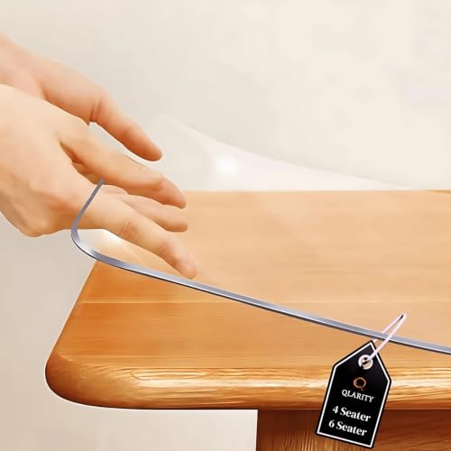 Image of Qlarity Covers 3mm UltraMax Shield Custom PVC Table Cloth, Clear