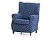 Lanovenanube - Funda Sillón Orejero Argos - Color Azul C03