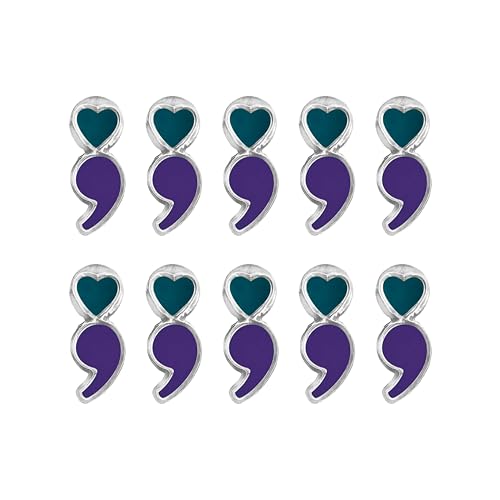 Image of Suicide Awareness and Prevention Pin - Bulk Packs - Variety Pack of Teal & Purple Ribbon Pin Perfect for Support Groups, Gift-Giving and Fundraising