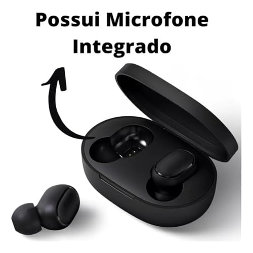 Fone de Ouvido Sem Fio Redmi AirDots 2 Bluetooth 5.0 - Som Imersivo, Design Ergonômico, Ideal para d