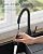 FORIOUS Black Kitchen Faucet with Pull Down Sprayer, High Arc Single Handle Classic Stainless Steel Sink Faucet 1 or 3 Hole, Suitable for Farmhouse Camper Laundry Rv Bar