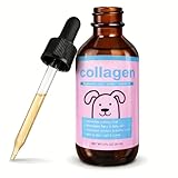 Liquid Collagen for Dogs & Cats – Grass-Fed Collagen Peptides with Biotin, Vitamin C & Hyaluronic Acid, Supports Skin & Coat Health