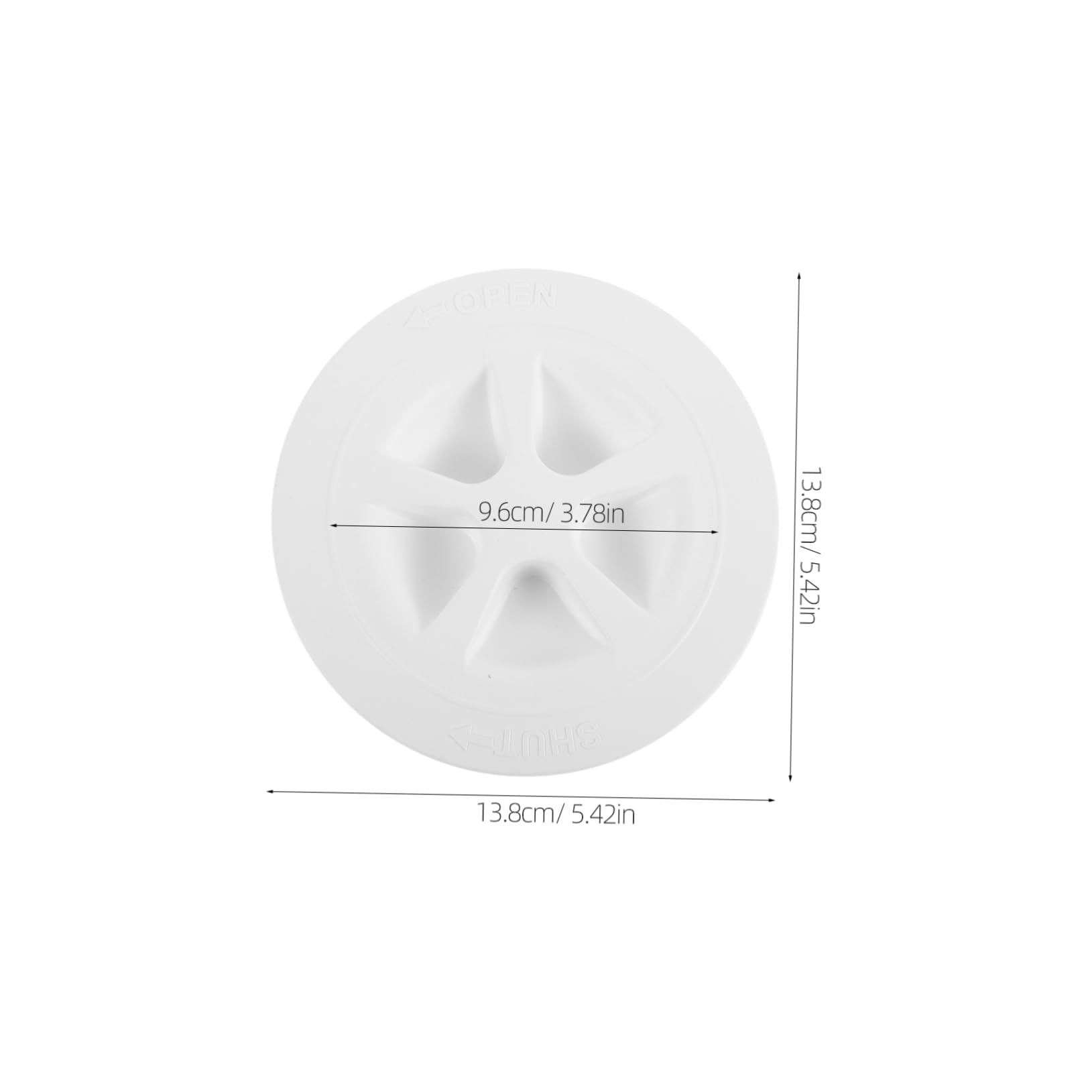 SUPVOX Marine Boat Yacht Accessory Round Inspection Hatch Cover Nonslip Deck Plate Screw Maintenance Hardware