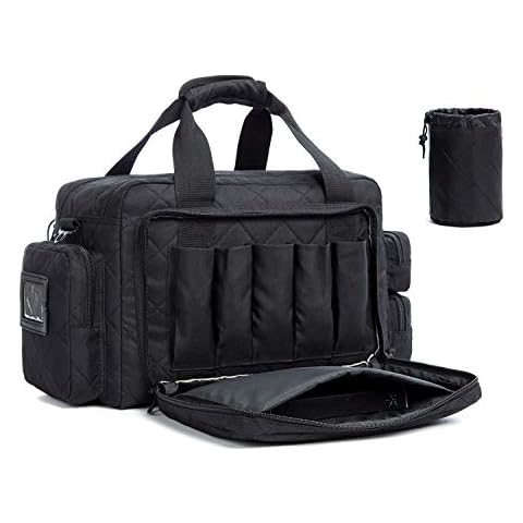 AUMTISC Soft Pistol Cases Tactical Gun Range Bag Shooting Duffle Bag Deluxe Padded Large Handguns Magazine Ammo Gear Accessories Pouch for Hunting Cover