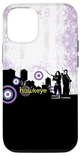 Carcasa para iPhone 14 Pro Marvel Hawkeye Clint Barton y Kate Bishop Paisaje