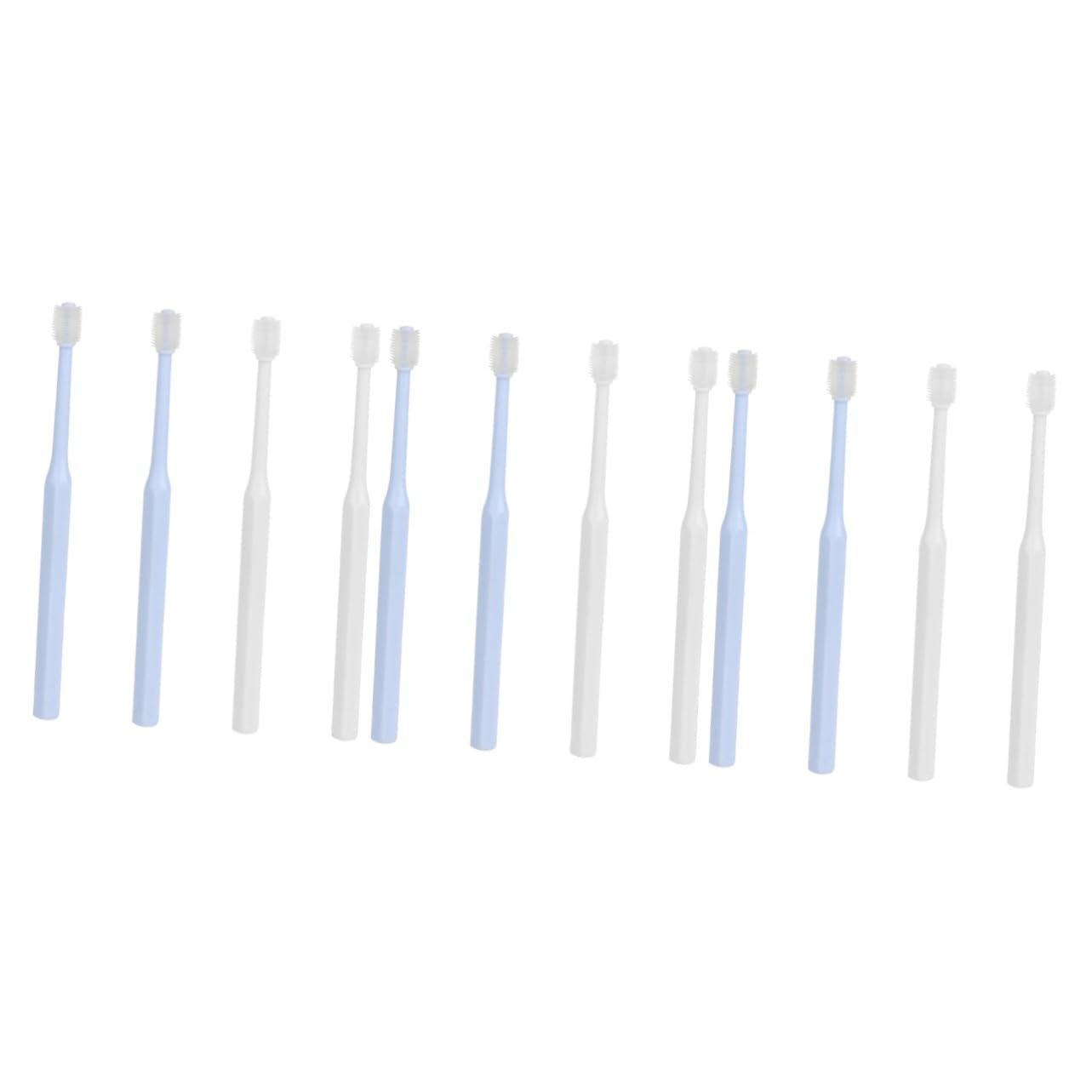 Kisangel 12piezas Cepillos De Dientes Para Mascotas Cepillos Manuales Grados Para Limpieza Bucal De Perros y Gatos Diseño y Compacto