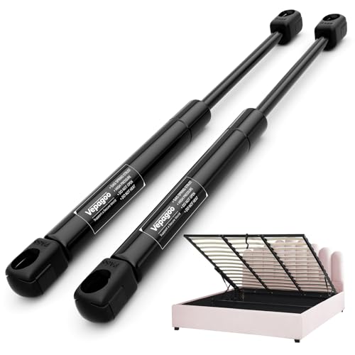 Vepagoo 2 PCS Resorte de Gas 250N/25kg 500mm, Gato Neumático Universal, Amortiguador para Cocina, Muebles, Armario, Muebles de TV - Fácil Instalación, Bricolaje