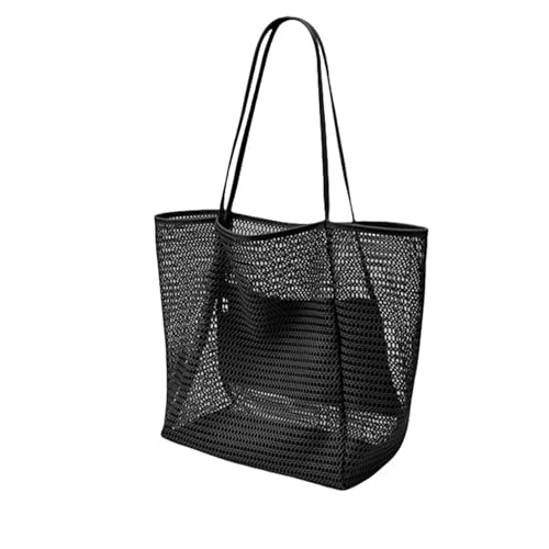 Mesh Beach Bag，Large Tote Bag Causal Pool Bags Beach Vacation Essentials for Womens