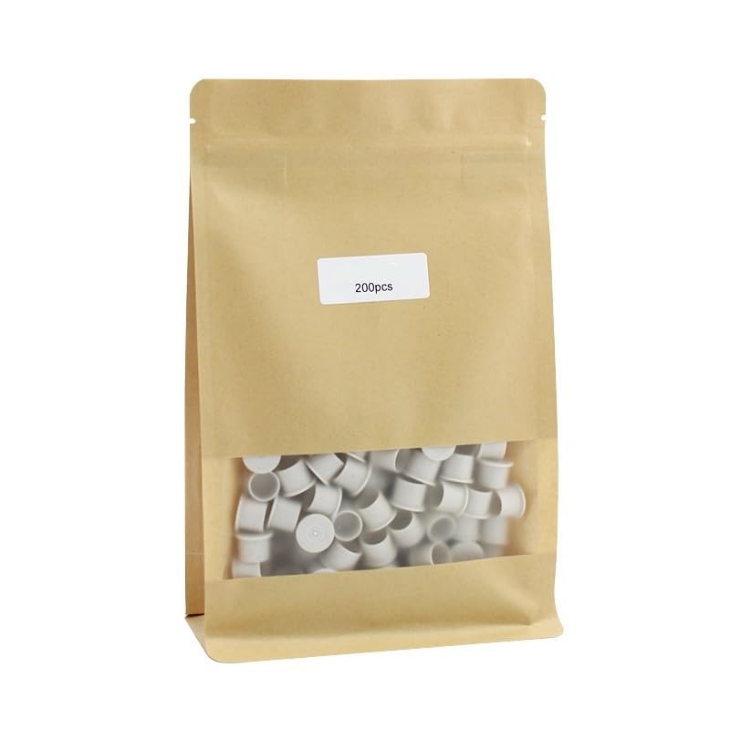Biodegradable Tattoo Ink Cups, Single-Use Permanent Makeup Base Cups, Pigment Containers Hygienic and Safe(20x17mm)