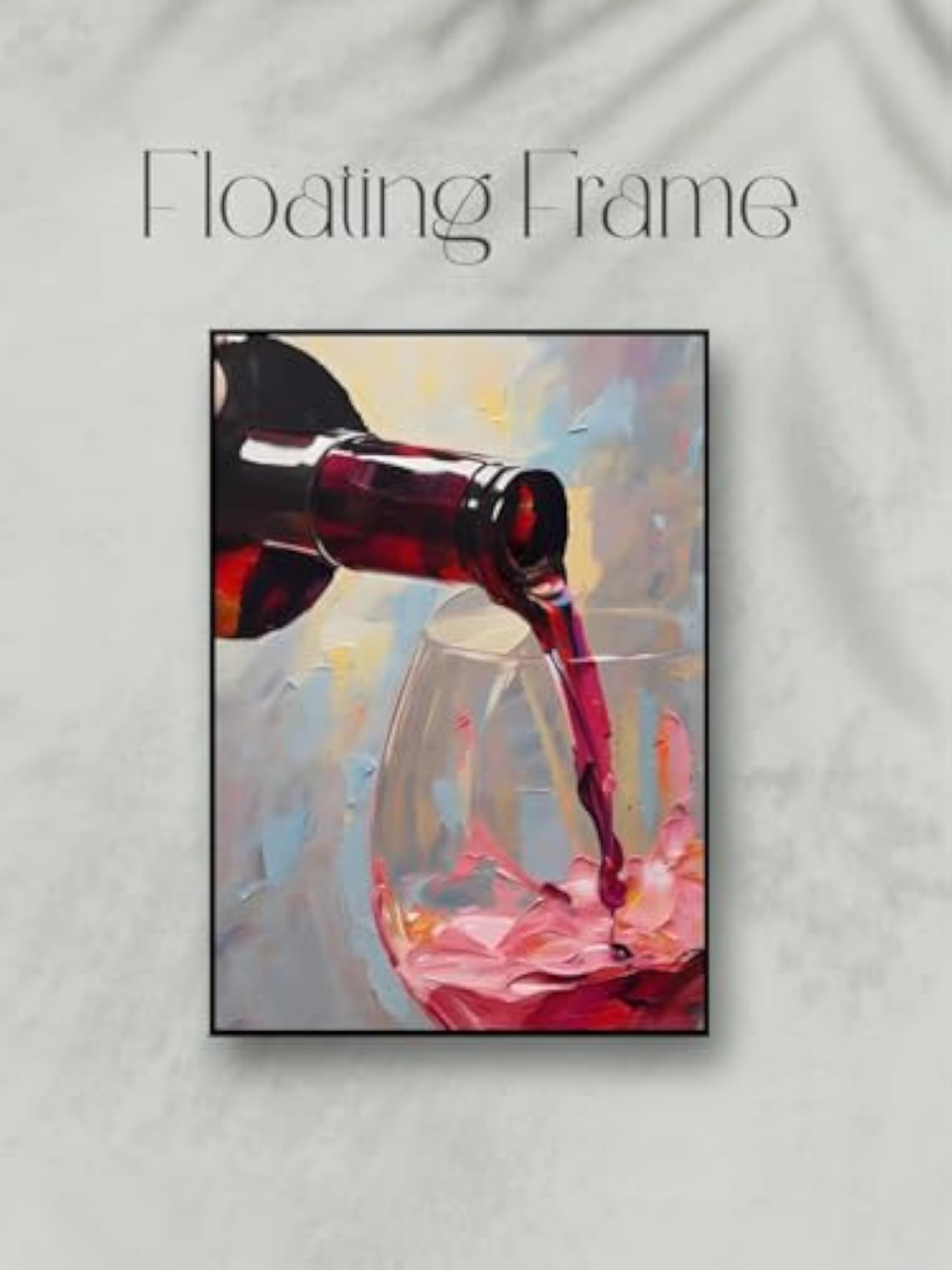 Wine Pour Canvas Wall Art, 20x30 Inch