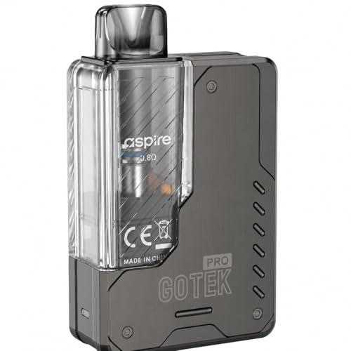 Aspire GOTEK PRO Pod Vape Kit [Gun Metal] Refillable Rechargeable