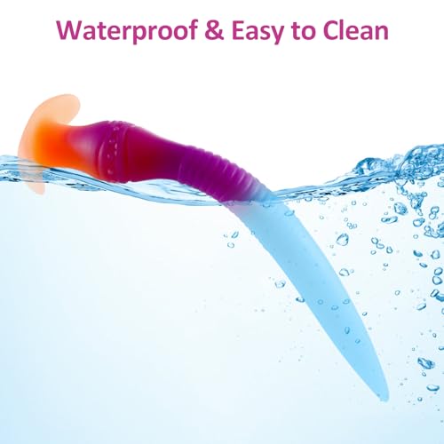 Image of 11.2 inch Soft Silicone Anal Plug, Unisex Flexible Anal Dildo Butt Plug Anal Training, Vaginal G-spot Stimulation Prostate Massage for Men Women Beginner (S)