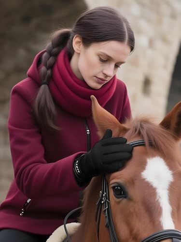 image for FitsT4 Sports Horse Riding Gloves Winter Equestrian Gloves Women Ladie