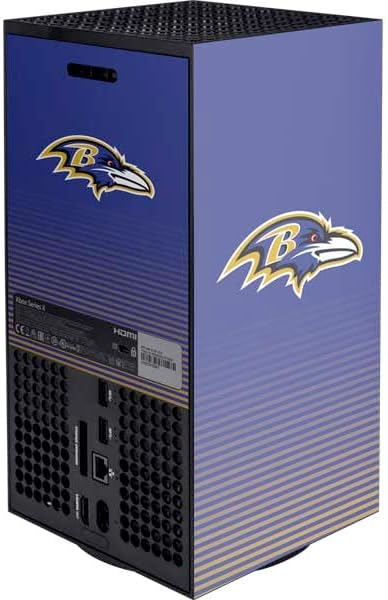 Skinit Decal Gaming Skin Compatible with Xbox Series X Digital Edition Console - Officially Licensed NFL Baltimore Ravens Breakaway Design