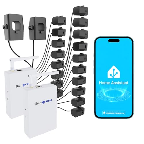 Sungrass 20-Circuit Home Energy Monitor for Home Assistant