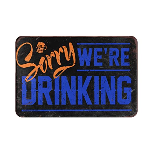 Tapis de chaussures COTECI Sorry We'Re Drinking avec message original