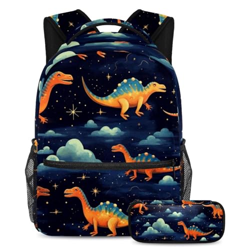 Sac à dos dinosaure grand volume pour soulager le rangement scolaire des ados