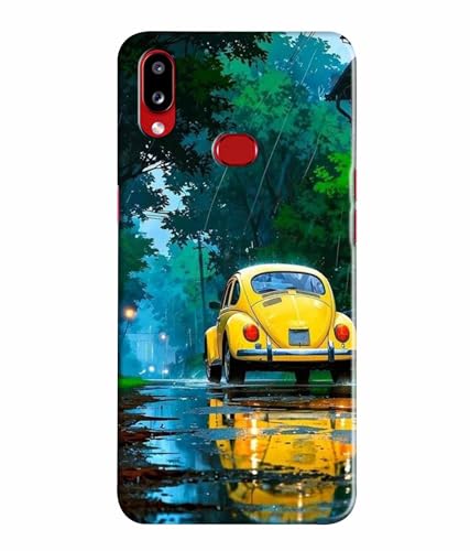 Image of Printed Hard Back Case Cover & Compatible for Samsung Galaxy A10S / Samsung Galaxy M01S | Car Painting Art (Multicolor) - D1197
