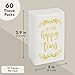 Juvale 60-Pack Travel Tissue Packs for Wedding Party Favors for Guests - 10 Sheets, 3-Ply White Pocket Tissues - Fragrance-Free Soft Travel Size for Wedding Guest & Thank You Gifts