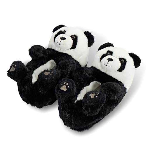 Image of Kids Animal Slippers, Soft Fuzzy Cozy House Shoes