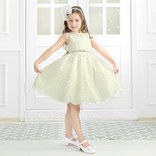 Image of PANDNAINJIA Girls Dress Shoes Toddler Heels Mary Jane Pumps | Little Big Kids Low Heel Flower Girl Bow Wedding Party Church Communion Princess Shoes