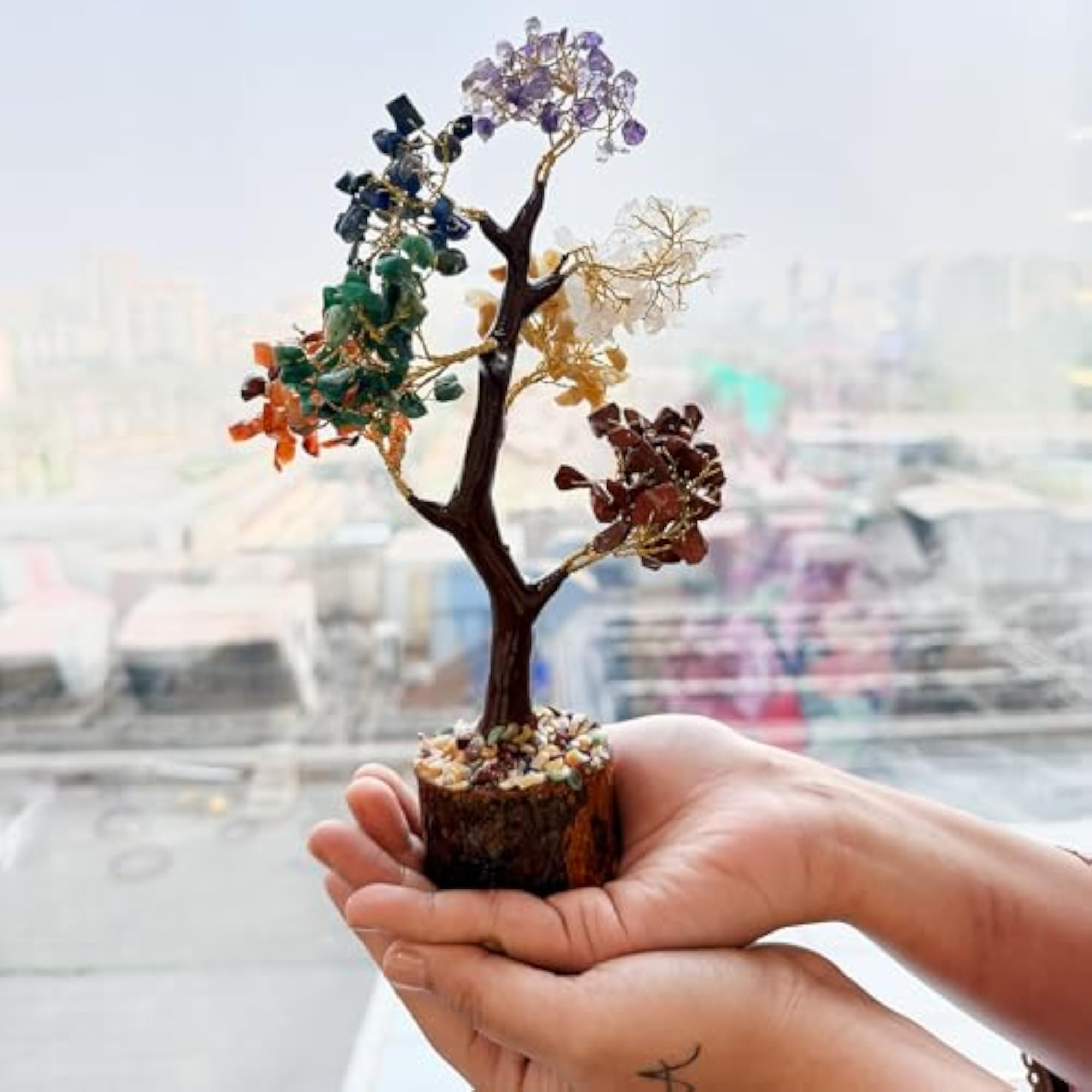 7 Chakra Crystal Tree for Good Luck and Home Decor