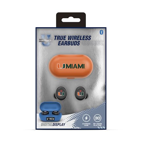 Image of SOAR Collegiate True Wireless Earbuds v.7, Miami Hurricanes