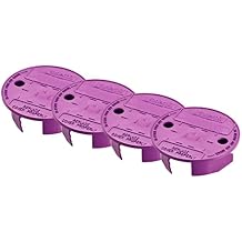 Underhill Sprinkler Valve Round Box Lid, VersaLid 6 Inch to 7 Inch Universal, Cover for Automatic Irrigation System, Lawn, Purple, VL-6P-4, 4 Pack