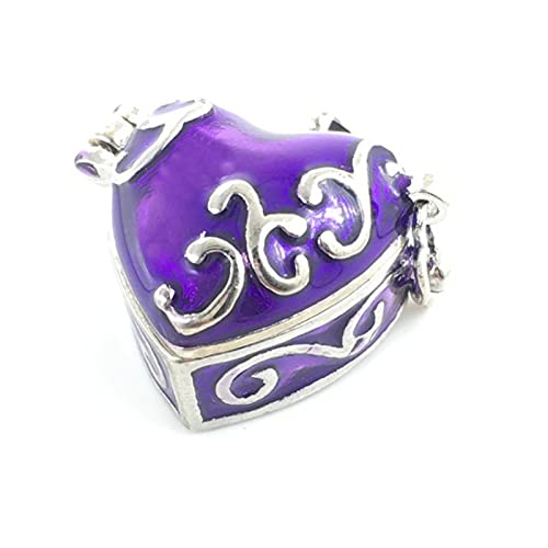 Urne crémation coeur pendentif émaillé pour garder le souvenir d'un amour éternel