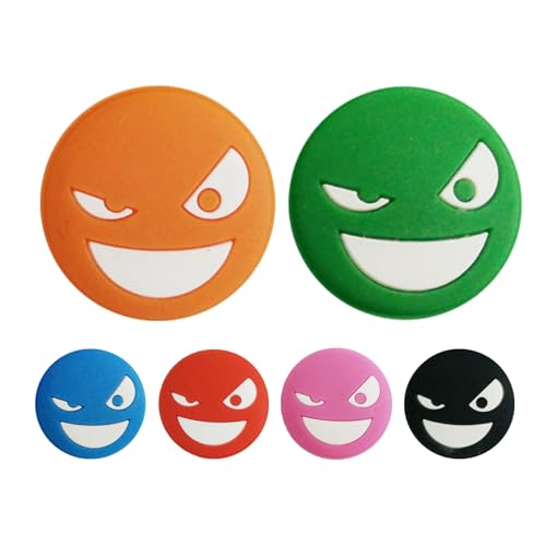 Shock per Vibrazione del Tennis, Ammortizzatore di Tennis | SCRITTORE di Tennis Silicone con 6 Pezzi Faccia Protettiva - Accessori per Tennis Anti -Vibrazione, Ammortizzatori A Racchetta da Tennis