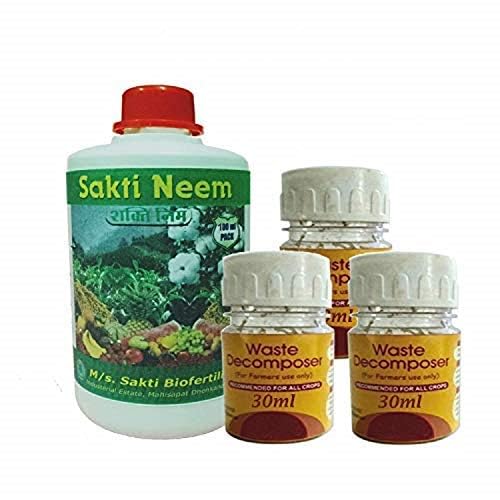 Waste (Pack of 3 Bottle 30ml) with 100ml neem Oil Amazon.in Garden & Outdoors