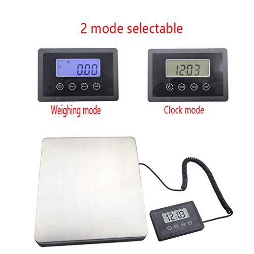 Báscula electrónica para paquetería 180kg acero inoxidable miniatura 6