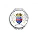 Barthelemy Asia National Emblem Hand Compact Mirror Round Portable Pocket Glass