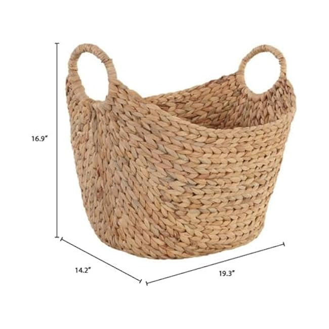 Water Hyacinth Storage Basket Extra Large Handmade Boat Decorative Natural Baskets