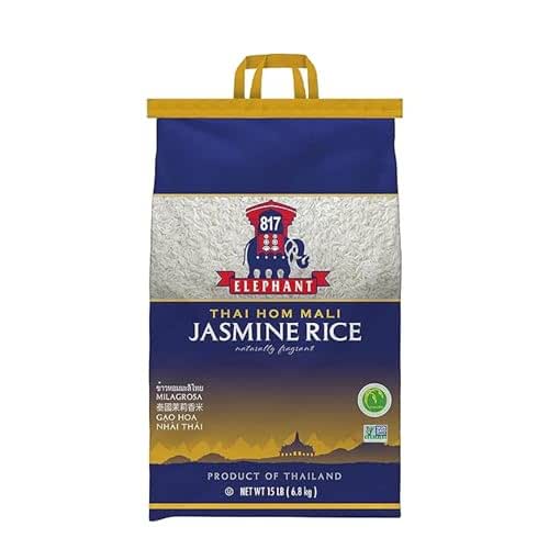 817 Elephant Thai Hom Mali White Jasmine Rice - 15