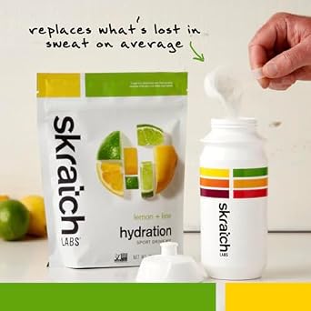 Skratch Labs Hydration Bundle | Lemon Lime Sports Hydration and High Carb Drink Mix | Electrolyte Replacement Powder | Keto Friendly, Non-GMO