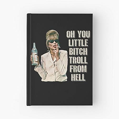 Fab Fabulous Funny British Patsy Stone Tv Troll Absolutely Ab | Hardcover Bound Sketch Notebook With Premium Thick Paper