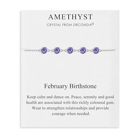 Philip Jones Amethyst Birthstone Bracelet Cover