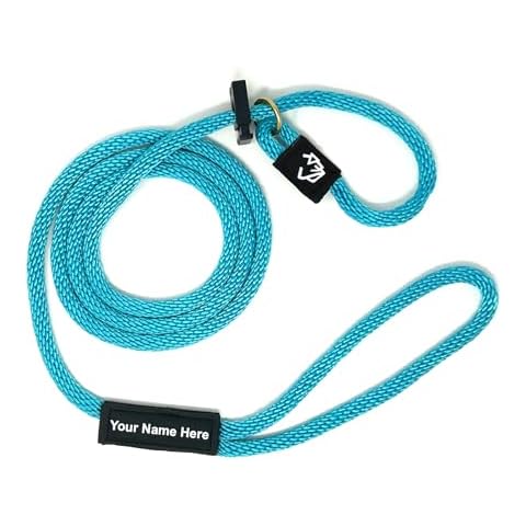 Mad Dog Products Customized 1/2" Royal English Slip Lead Solid Braid Dog Leash - Made in USA Cover