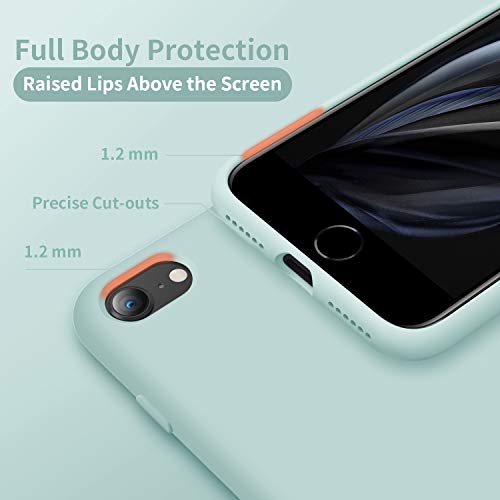 image for Cordking iPhone SE Case 2022/2020, iPhone 7 8 Case, Silicone Ultra Sli