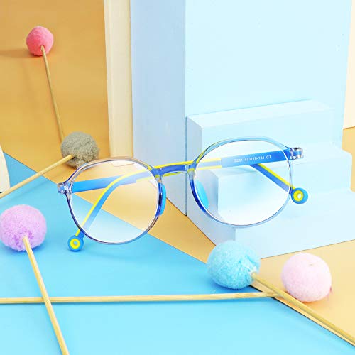 Image of VisionGlobal Blue Light Blocking Glasses for kids, Anti Eyestrain and Blurry, Computer Glasses, Anti Glare