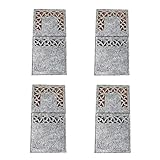  BullBallBoll 4 cubiertas rectangulares de vajilla para Navidad, Año Nuevo, fiesta, decoración del hogar, cuchillo y bolsa de tenedor