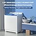 Zynkez Portable Washing Machine, 40Lbs Compact Washing machine, Twin Tub Laundry Washer Machine with Built-in Drain Pump, Semi-Automatic 24Lbs Washer and 16Lbs Spinner Combo for Apartments, Dorms, RVs