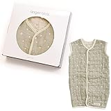 angerolux(アンジェロラックス) 通年 キッズ 子供 夏用 【日本製】2ウェイ 6重ガーゼスリーパー 【ギフト】 80-100cm(モスグレー)