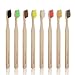 8 Pcs Bamboo Toothbrush, BPA-Free Soft Toothbrushes, Natural Eco-Friendly Biodegradable Best Travel Wood Toothbrush Set, for Sensitive Gums