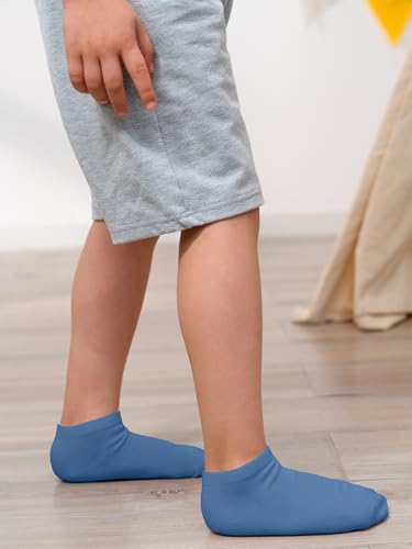 Cooraby 15 Pack Kids' Half Cushion Low Cut Athletic Ankle Socks Boys Girls Ankle Socks4