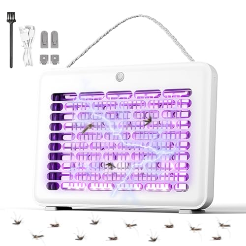 Mineup Lámpara Antimosquitos Eléctrico, USB Mata Mosquitos electrico, Mata Mosquitos Portátil, UV Eliminador de Insectos, lampara Mosquitos para Cocina Interior Exterior Camping