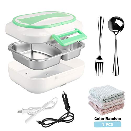 LUCKSTAR Electric Heating Lunch Box -12V Car Use and 110V Home Office Use