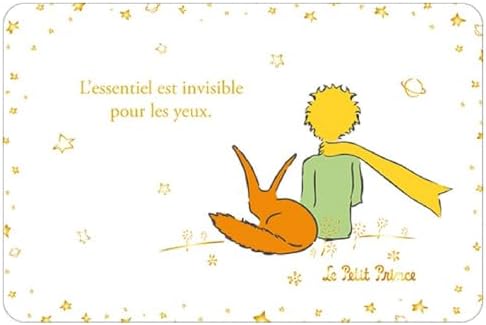 Kiub Postal Principito y el Zorro de Espaldas (15x10cm)