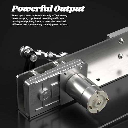 DIY Reciprocating Linear Actuator, Adjustable Telescopic Motor with Speed Controller, 24V Reciprocating Motor, 120RPM Adjustable Stroke and Speed, 5-25kg Thrust, 2cm-8cm Stroke by SQFOR - Image 6